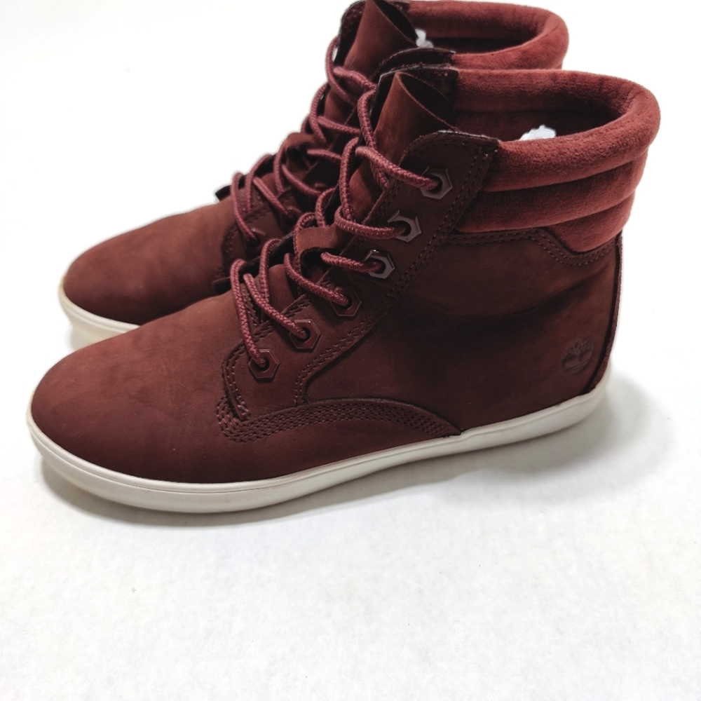 Timberland Burgundy High-Top Sneakers